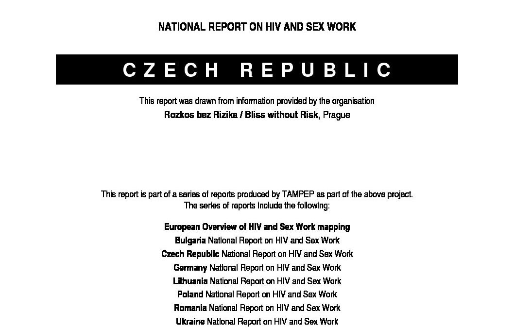 2007: Czech Republic National Report on HIV and Sex Work