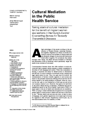 1999: Cultural Mediation in the Public Health Service