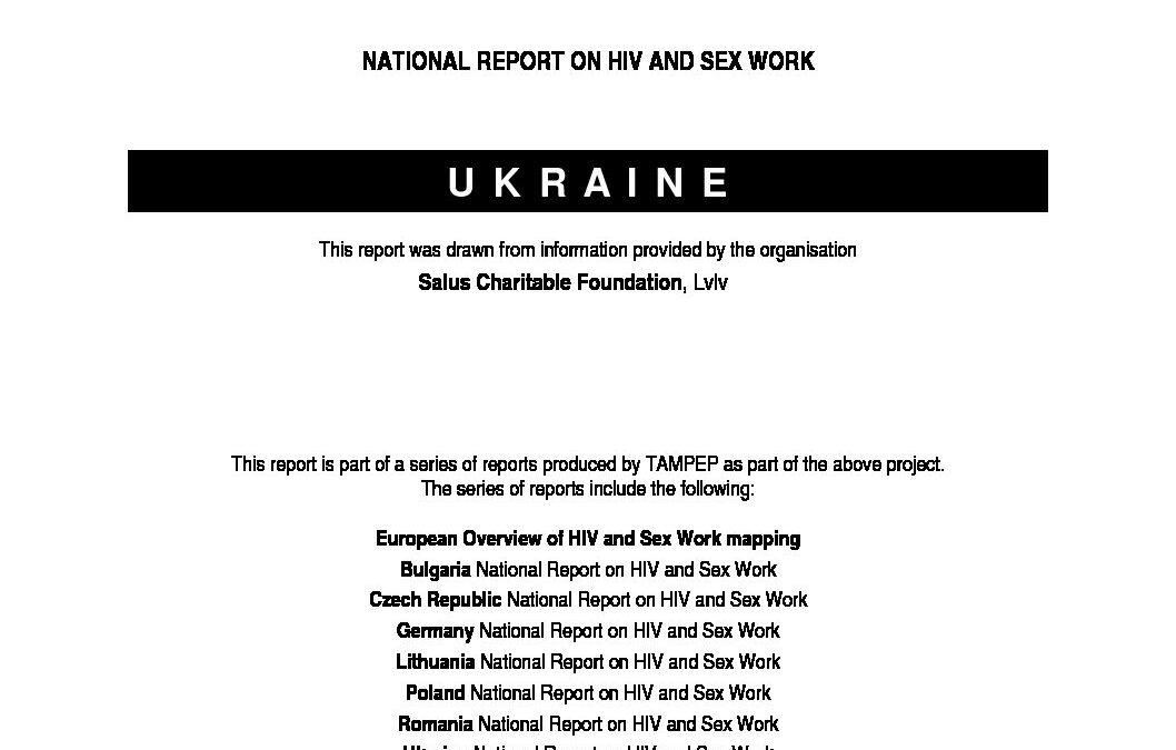 2007: Ukraine National Report on HIV and Sex Work