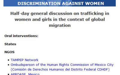 TAMPEP Network takes the floor in CEDAW hearing in Geneva