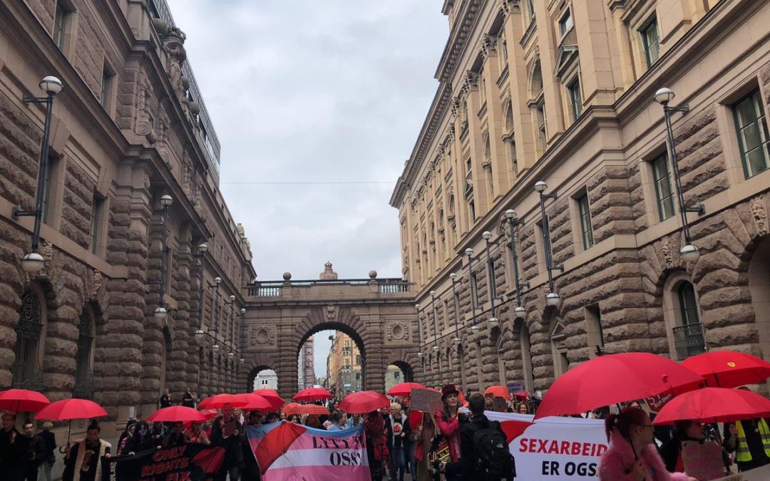 Massive Success by Sex Workers from all over Europe to Mark 20 years of the Swedish Model Failing Sex Workers